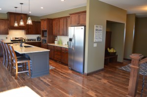 Bi-Colored Kitchen with Island