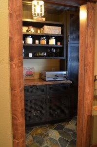 Basket weave pantry - wood top