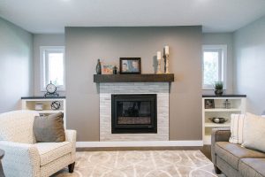 Custom Cabinetry and fireplace mantle